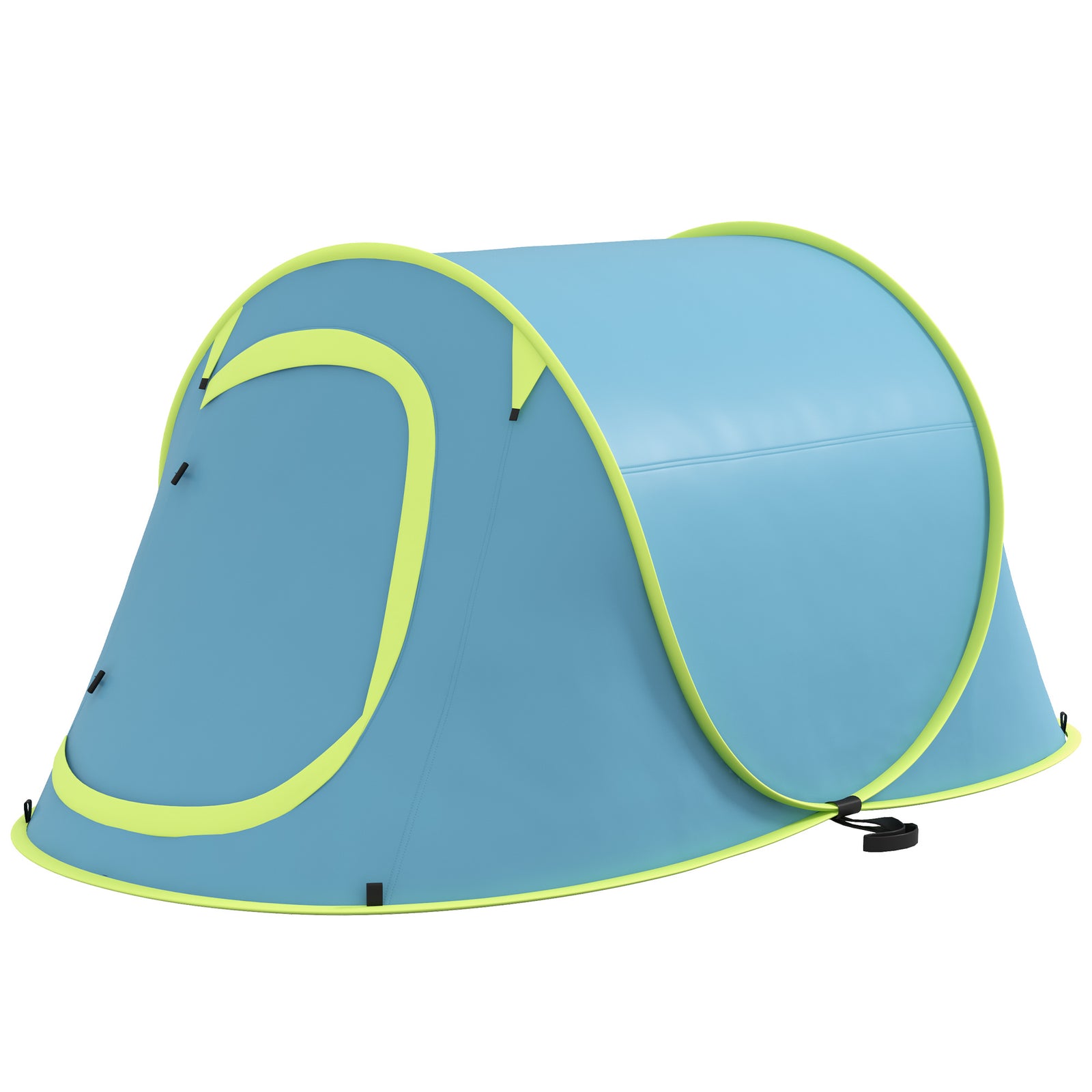 Pop Up 2 Man Tent, 2000mm Waterproof Camping Tent With Bag | Blue