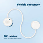 Livivo Portable Neck Fan Rechargeable 3 Speed Cooling Fan White