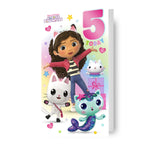 Gabby's Dollhouse Age 5 Birthday Card Official Product