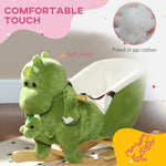Baby Rocking Horse W/ Safety Belt, 32 Songs, Wood Base, Hand Puppet