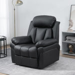 HOMCOM Pu Leather Electric Recliner Mobility Lift&rise Overstuffed Design Black