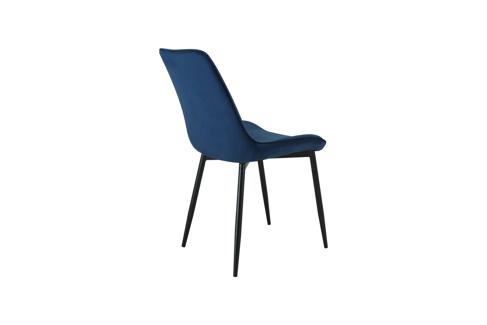 San Diego Marble Top Dining Table With Amelia Velvet Chairs | Blue