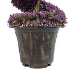 120cm Pair Of Purple Large  Spiral Topiary Trees With Decorative Planters