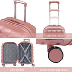 Large 29" Hard Shell Bubble Design Check-in Suitcase Hold Luggage Bag 20kg+ | Large | Rose Gold