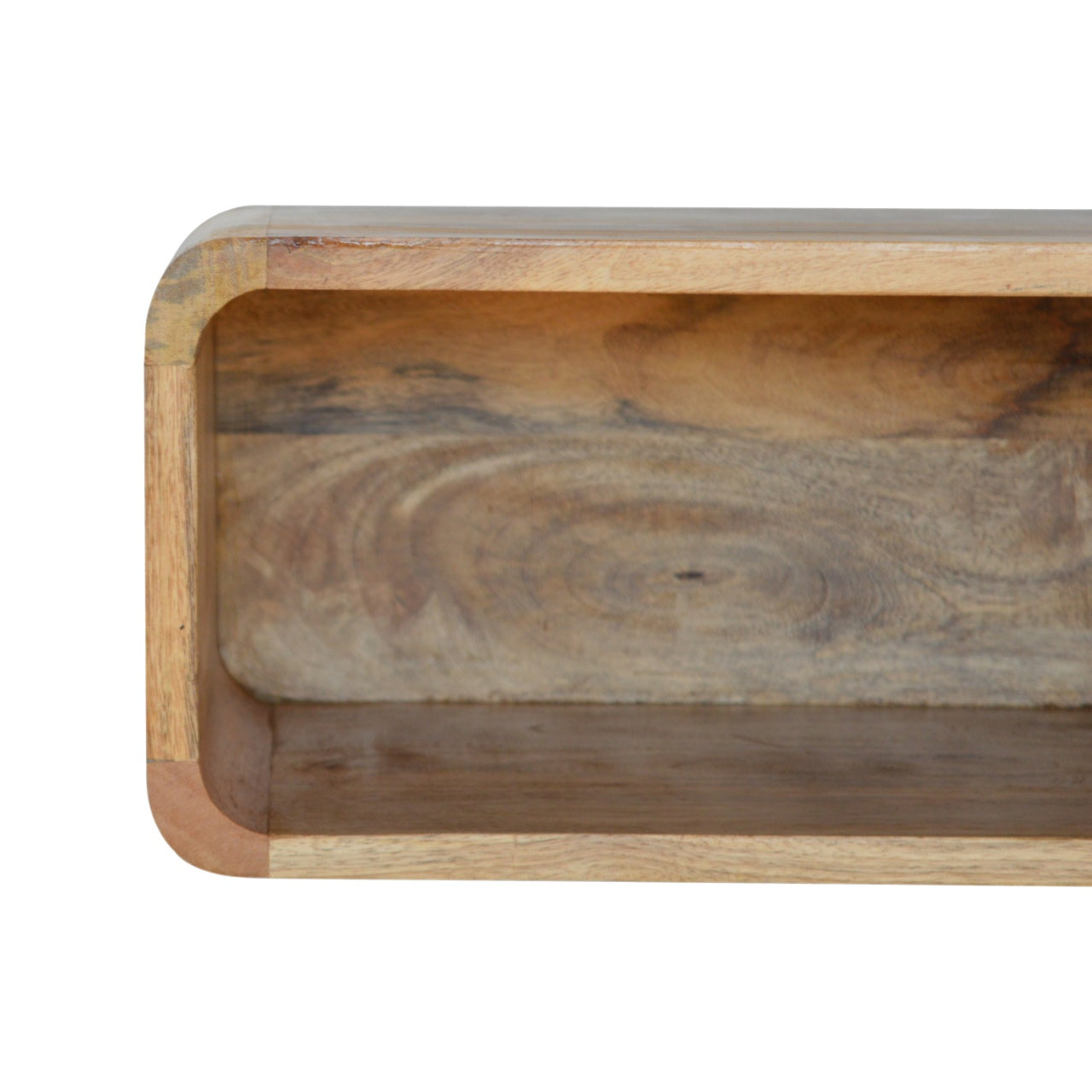 Solid Wood Wall Mounted Open Bedside