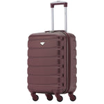 56x36x23cm Lightweight 4 Wheel Carry-on Cabin Suitcase 30+ Airline Approved - Overhead Luggage | 56 x 36 x 23cm | Burgundy