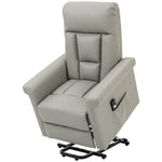 Power Lift Chair Pu Leather Electric W/ Side Pocket