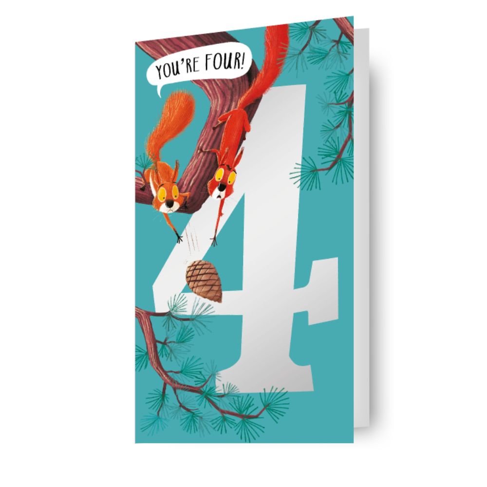 Age 4 Birthday Card Official Product