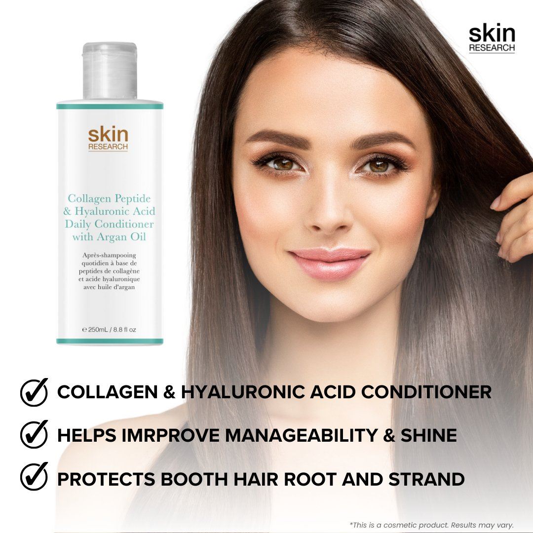 Collagen Peptide & Hyaluronic Acid Daily Conditioner With Argan Oil 250ml For Firmness And Elasticity