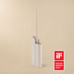 Silicone Toilet Brush Floor Or Self-adhesive Flat Collection | Matte White