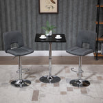 Height Adjustable Bar Table, Square Top, Metal