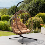 Risborough Swing Egg Pod Chair | Brown