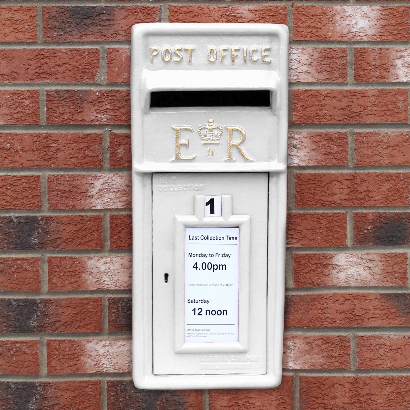 Post Box With Stand | White