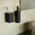 Soap Dispenser, 125ml Capacity Black Matt Wall-mounted Collection Metric