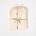Organic Cotton Duvet Cover Set 400 Tc | Single | Cream