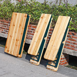 Outdoor Wooden 3-piece Garden Table Bench Furniture Set