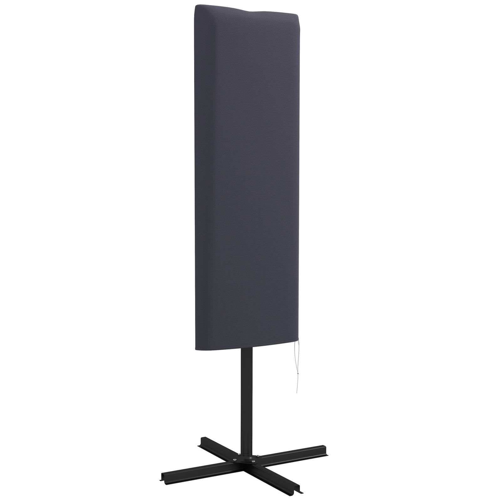 Garden Parasol Cover For 2-4m Outdoor Umbrella Uv Protector | Dark Gray