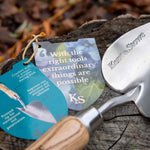 Heart-shaped Stainless Steel Hand Trowel With Fsc Ash Handle | 33cm