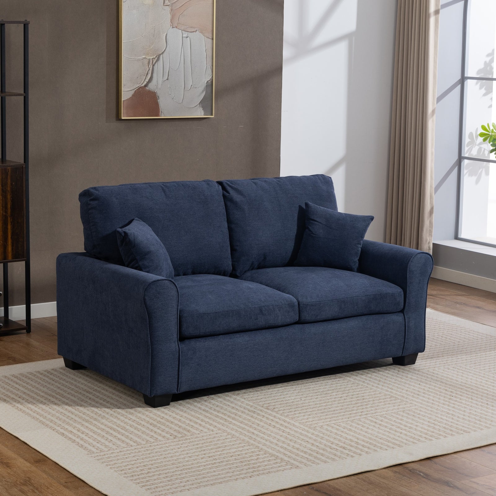 Lewiston Fabric Pull Out Sofabed | Denim