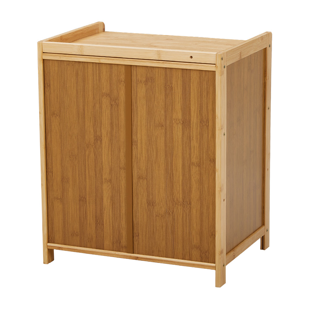 Wooden Nightstand Storage Cabinet