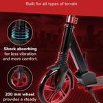 Big 2 Wheel Scooter | Burgundy