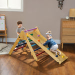 Aiyaplay Toddler Climbing Frame, Wooden Indoor Pikler Triangle Set