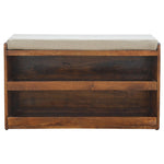 Solid Wood Mud Linen Pull Out Shoe Bench