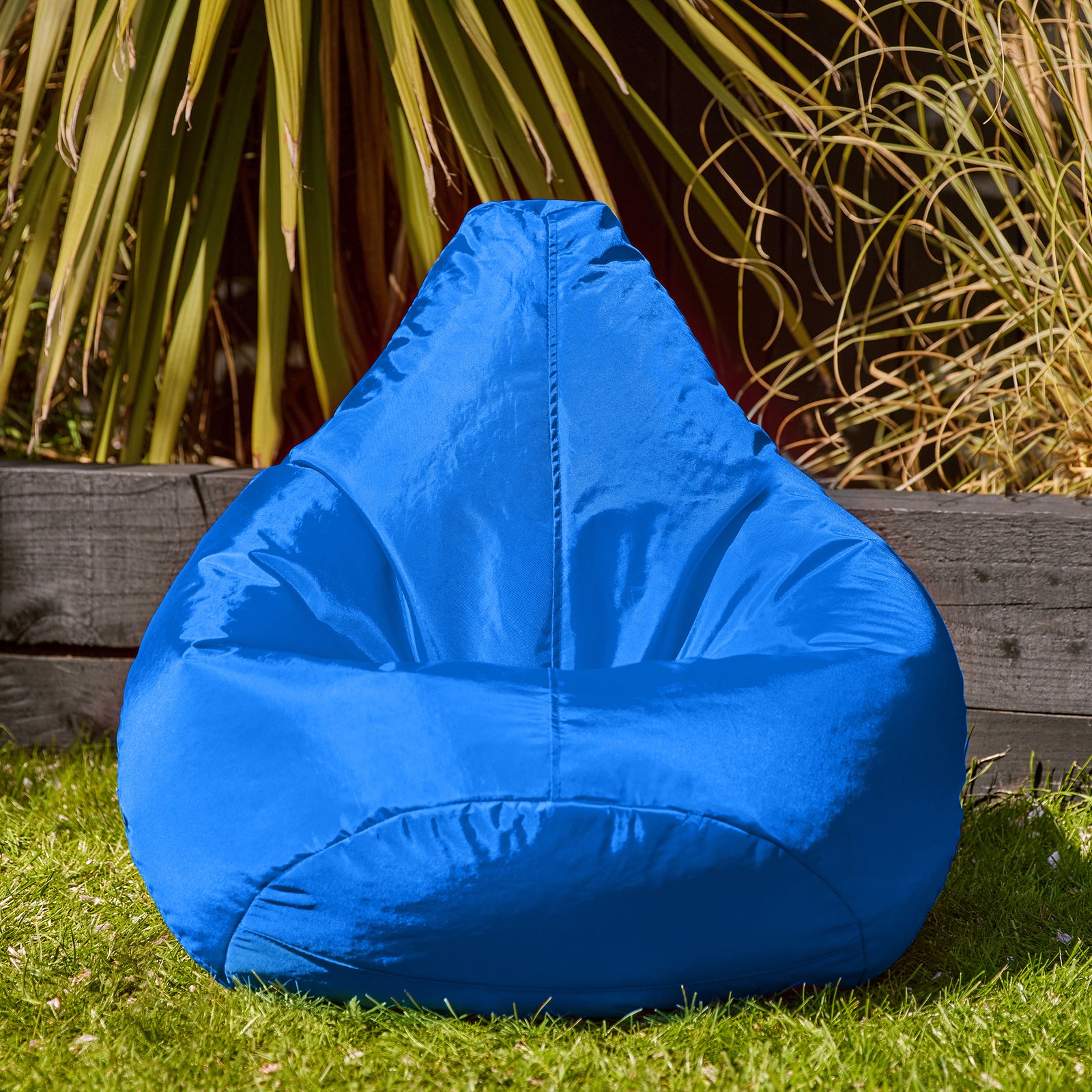 Kids High Back Bean Bag Chair | Blue