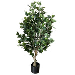 100cm Premium Artificial Ficus Twist Tree Copper Curve Planter