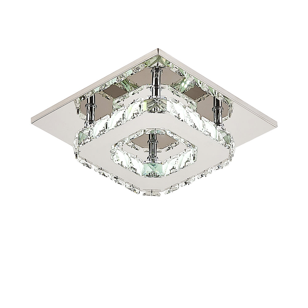Modern Small Crystal Led Ceiling Light For Hallways And Corridor