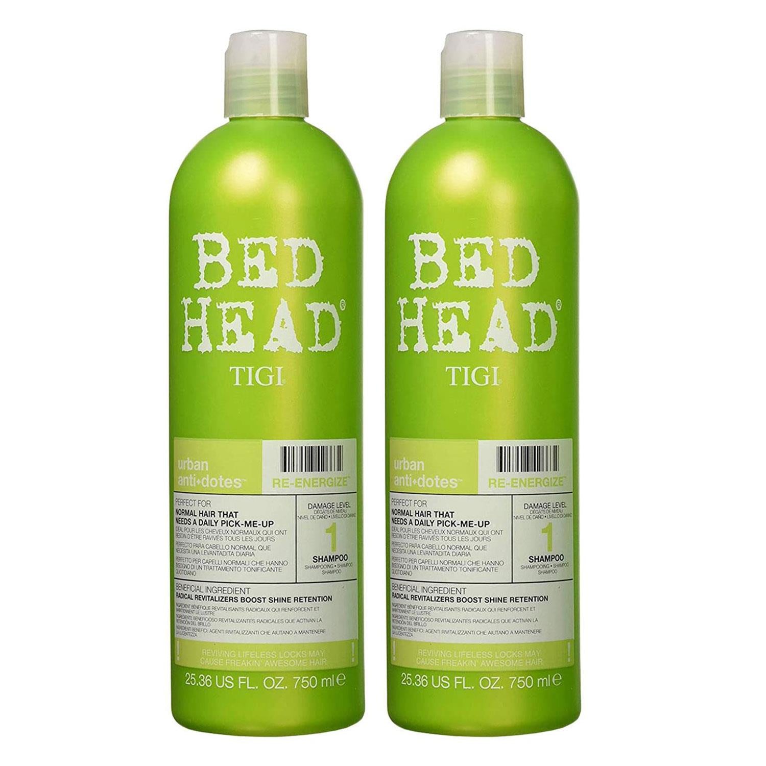 Urban Antidotes Re-energise Daily Shampoo For Normal Hair 750ml, 2pk