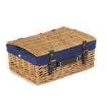 Wicker 36cm Picnic Basket | Blue