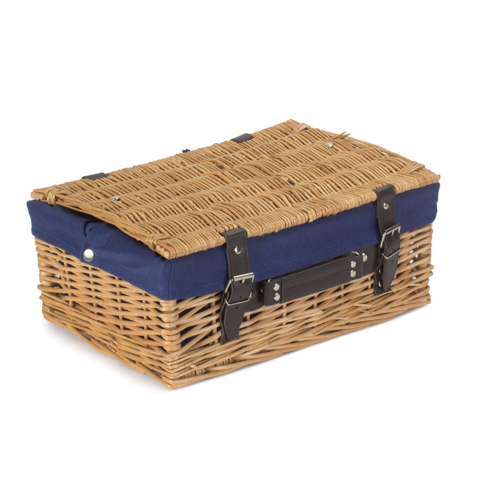 Wicker 36cm Picnic Basket | Blue