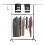 Garment Rail Adjustable Portable Clothes Hanging Stand