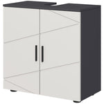 10x20/20x20cm "u" Cut-out Bathroom Vanity Unit | Medium | Light Slate Gray