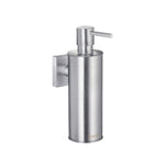 Wall Mounted 150ml Soap Dispenser With Square Back Plate | Brushed Chrome