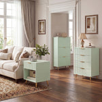 HOMCOM Narrow Shoe Cabinet With Flip Drawers
