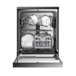 Black Freestanding Dishwasher With 12 Place Settings & 6 Washing Programs
