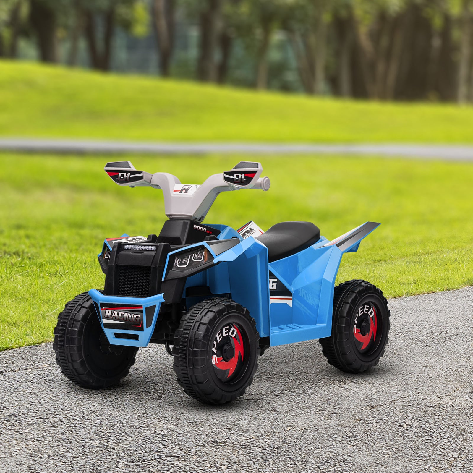 Electric Quad Bike, 6v Kids Ride-on Atv, For Ages 18-36 Months | Blue