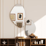 Pebble-shaped Decorative Mirror, Set Of 2 Wall Mirror | Black