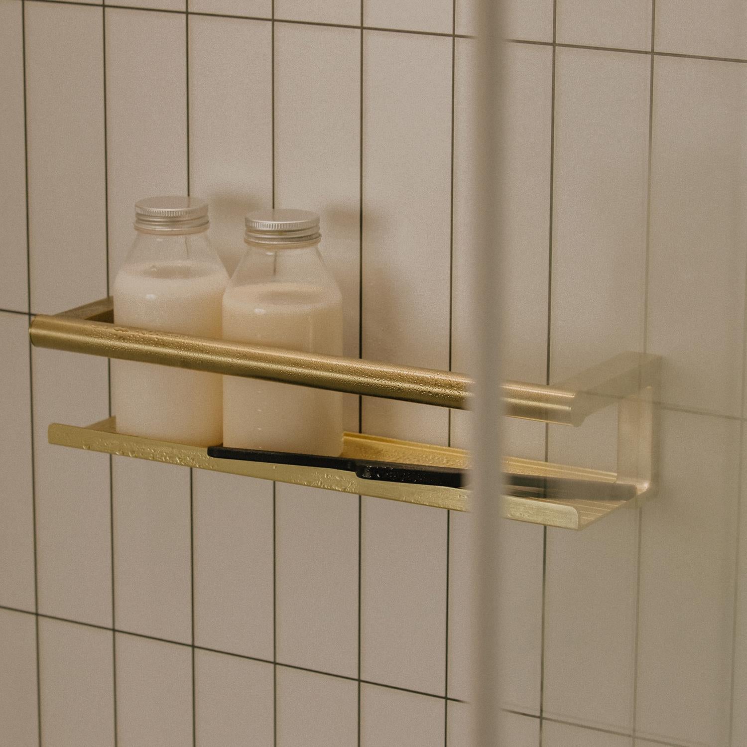 Bathroom Shelf, Organizer, Glass Wiper, Chrome , Architect S+ Collection