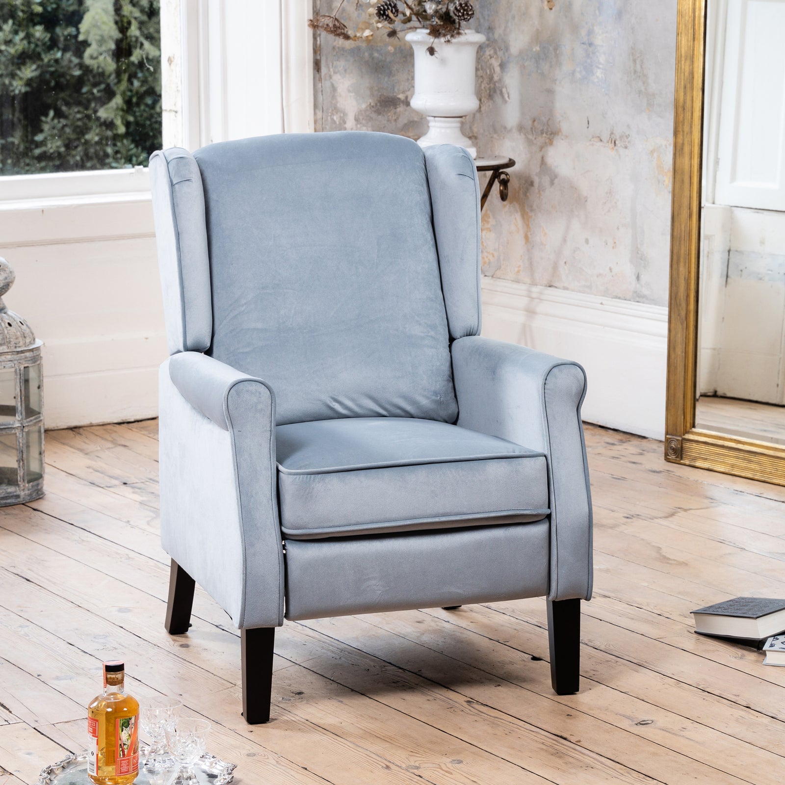 Barksdale Recliner Armchair | Light Blue