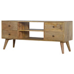 Solid Wood Nordic Entertainment Unit