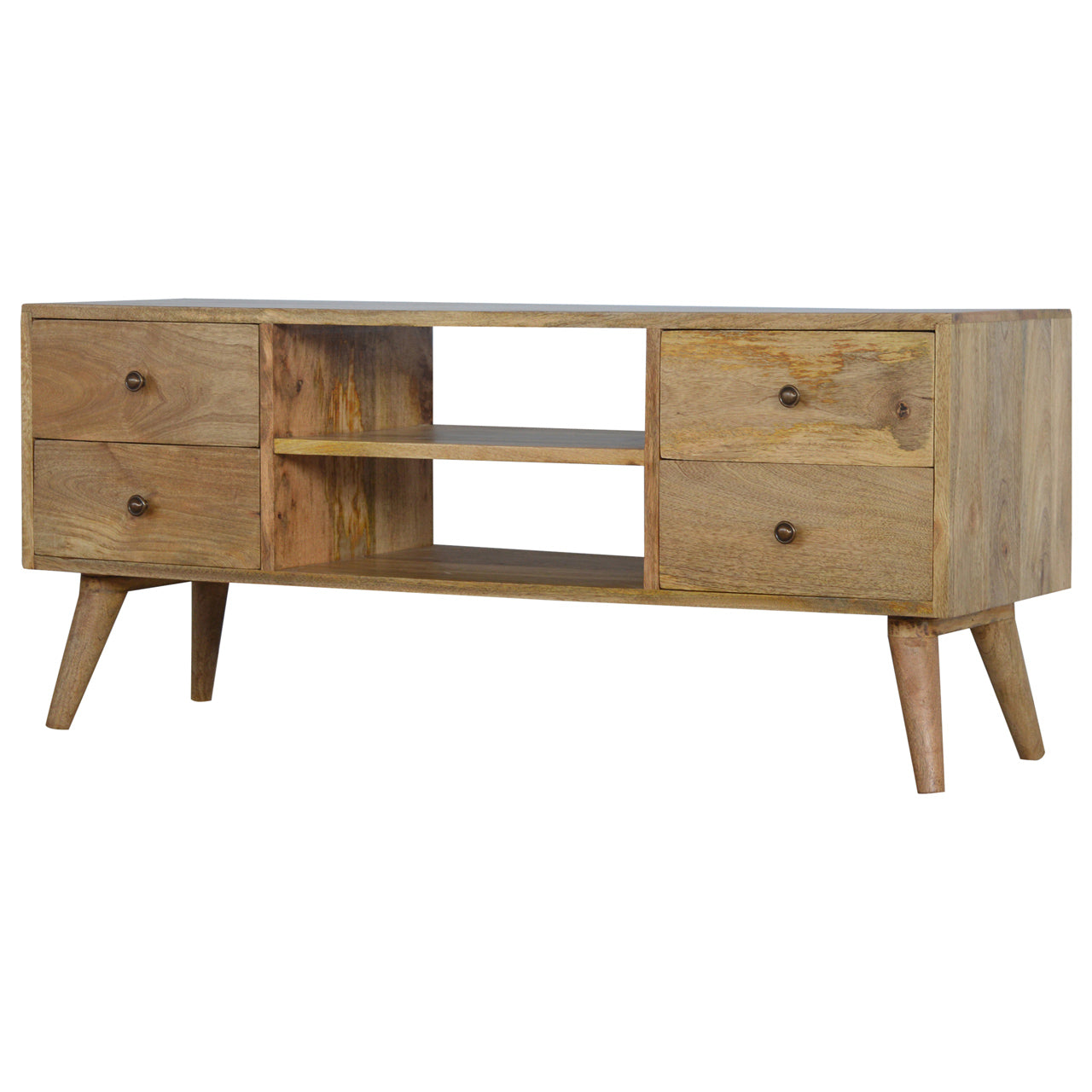 Solid Wood Nordic Entertainment Unit