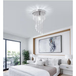Bath Plus TB+ Mini Raindrop Crystal Chandelier Light Fixture