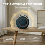 Desk Friend Fan Heater, 390w | Blue