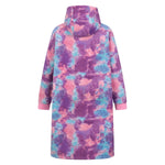 Childrens/kids Snug Borg Lined Hoodie Blanket | One Size | Pink