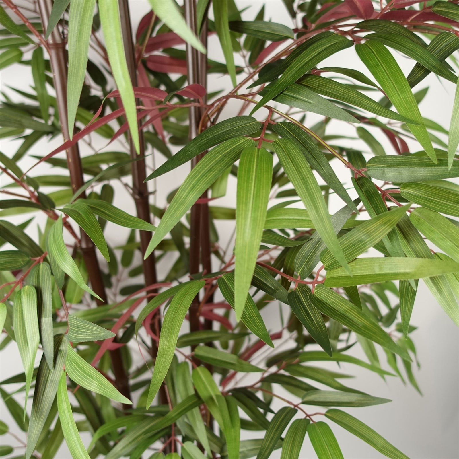 Artificial 180cm Bamboo 1140 Red Green Silk Leaves
