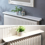 Radiator Shelf 36" (91cm) Painted White Finish, Heat Reflecting No Drilling Needed