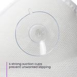 3d Mesh Bath Pillow Head Neck Support With Hanging Hook White